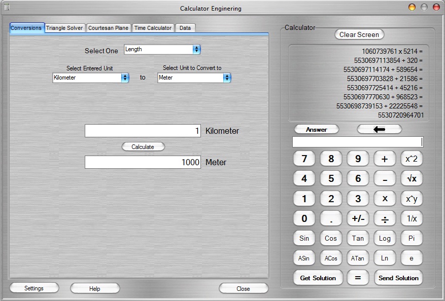 Advanced Calculator Enginering