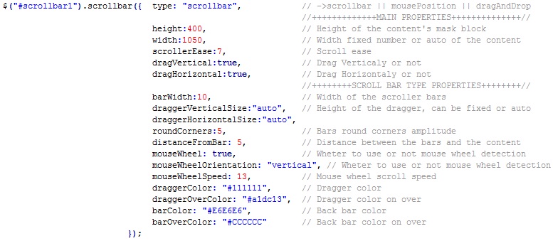 Easy Scrollbar - by plusquare