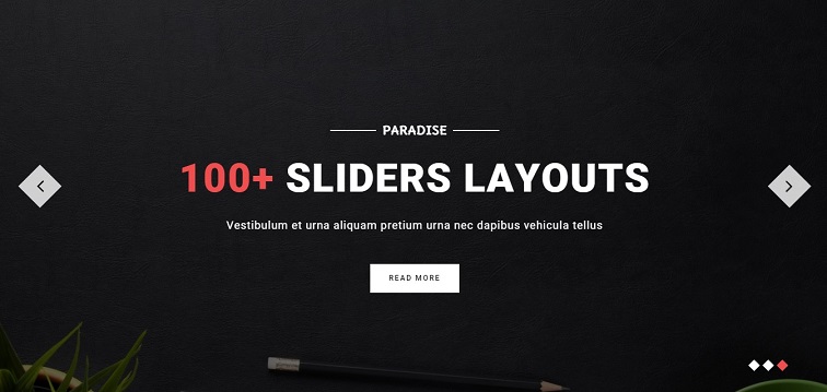 bootstrap full width slider with caption