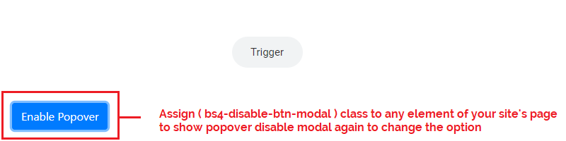 disable button modal again