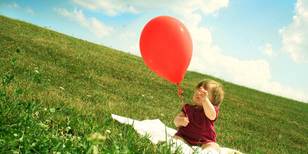 Baby with Balloons
