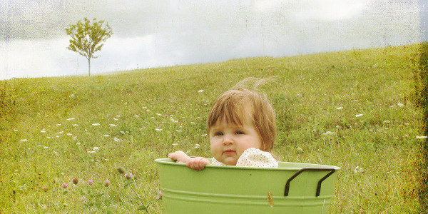 Baby in Bucket